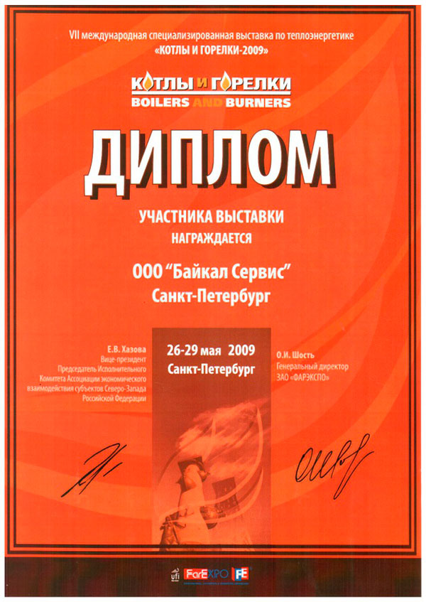 Диплом Котлы и горелки 2009
